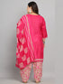Pink Cotton Blend Printed Ready to Wear Patiala Salwar Suit