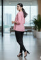 Light Pink Pure Cotton Patch Work Embroidered Short Top