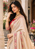Red Lycra Readymade Embroidered Blouse For Women
