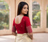 Rajnandini Women's Lycra Embroidered Readymade Blouse(BL6197RED0426)