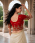 Rajnandini Women's Lycra Embroidered Readymade Blouse(BL6207RED0426)