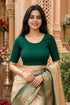 Rajnandini Women's Lycra Solid Readymade Blouse(BL6210GREEN0826)