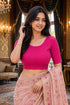 Rajnandini Women's Lycra Solid Readymade Blouse(BL6210PINK0826)
