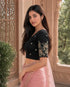 Rajnandini Women's Lycra Embroidered Readymade Blouse(BL6213BLACK0426)
