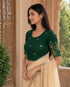 Rajnandini Women's Lycra Embroidered Readymade Blouse(BL6213GREEN0426)