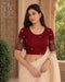 Rajnandini Women's Lycra Embroidered Readymade Blouse(BL6213MAROON0426)