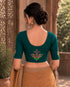 Rajnandini Women's Lycra Embroidered Readymade Blouse(BL6221TEAL0626)