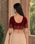 Rajnandini Women's Lycra Embroidered Readymade Blouse(BL6224MAROON0626)