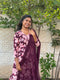 Maroon Mystique Floral Printed Kurta & Pant with Dupatta