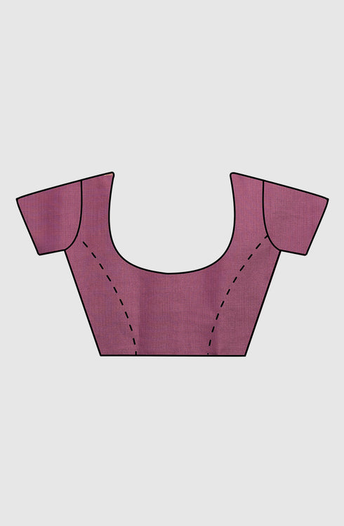 Cotton Woven Traditional Saree with Blouse Piece