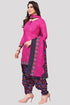Pink Cotton Blend Printed Unstitched Salwar Suit Material