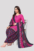 Pink Cotton Blend Printed Unstitched Salwar Suit Material