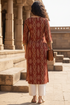Maroon Cotton Jaipuri Floral Printed Kurti