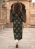 Mahendi Green Pure Cotton Jaipuri Floral Printed Kurti