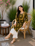 Mahendi Green Pure Cotton Floral Printed Kurti
