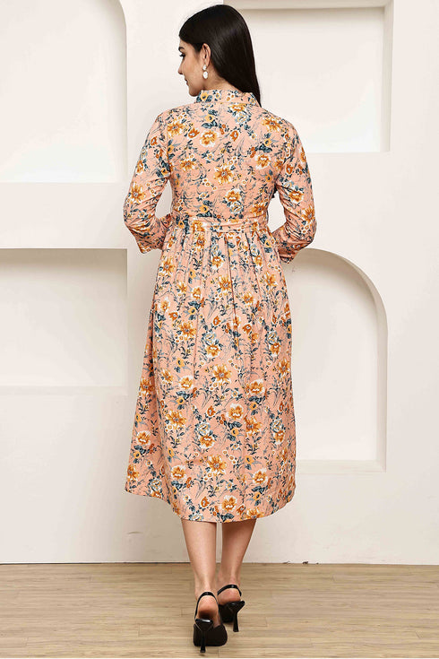 Blossom Breeze Floral Jaipuri Printed Western Dress