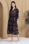 Midnight Floral Attire Pure Cotton Jaipuri Printed Western Dress