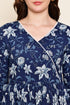 Blooming Blue Cotton Jaipuri Printed Dress