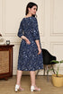 Serene Floral Charm Cotton Jaipuri Printed Dress