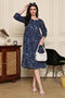Serene Floral Charm Cotton Jaipuri Printed Dress