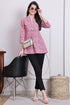 Pink Women's Cotton Floral Printed Tunic