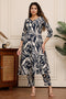 Midnight Waves Cotton Botanical Floral Printed Kurta With Pant
