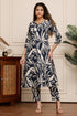 Midnight Waves Cotton Botanical Floral Printed Kurta With Pant