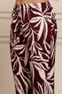 Maroon Muse Cotton Botanical Floral Printed Kurta With Pant