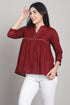 Women Pure Cotton Solid Short Top