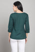 Women Pure Cotton Solid Short Top