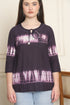 Women Pure Cotton Tie-Dye Shibori Printed Short Top