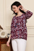 Serene Petal Couture Cotton Jaipuri Printed Short Top
