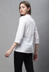 Off White Pure cotton Solid Short Top