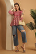 Light Pink Pure Cotton Floral Printed Short Top