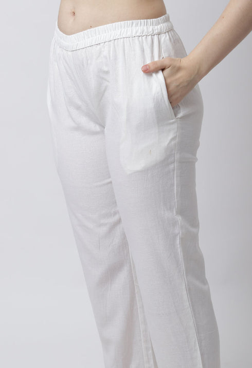 Pure Cotton Hand Work Kurta Set With Dupatta