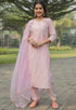 Pink Silk Embroidered Kurta Set With Dupatta