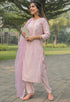 Pink Silk Embroidered Kurta Set With Dupatta