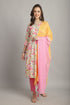 Multicolor Pure Cotton Embroidered Straight Kurta & Pant With Dupatta
