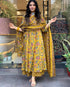 Sunlit Floral Fusion Kurta & Plazzo Pant with Dupatta