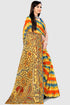 Multicolor Cotton Silk Printed Traditional Saree With Blouse Piece