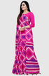 Pink And Purple Kota Doria Cotton Printed Traditional Saree With Blouse Piece