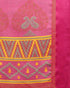 Blue And Pink Kota Silk Jamdani Printed Traditional Saree With Blouse Piece