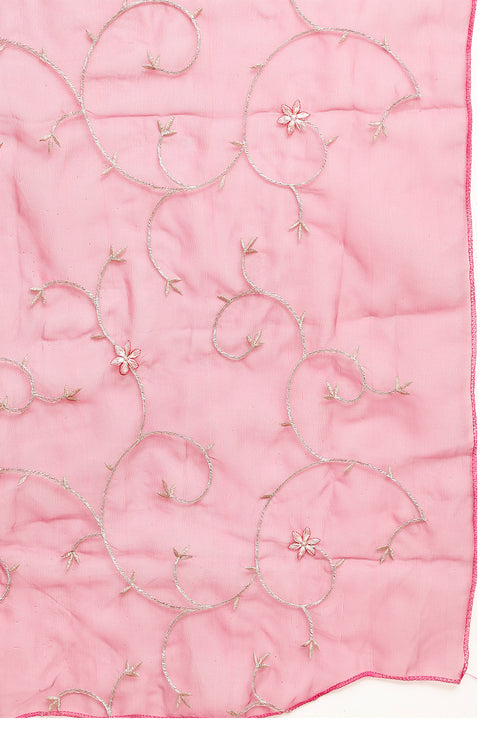 Women Poly Silk Embroidered Kurta & Pant With Dupatta