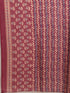 Wine & Beige Cotton Blend Jaipuri Printed Plus Size Kurta & Pant With Dupatta