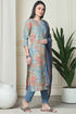 Multicolor Women Cotton Blend Floral Printed Kurta & Pant With Dupatta