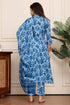 Women Cotton Blend Floral Printed Kurta & Pant With Dupatta