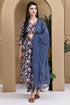 Blue Blossom Floral Printed Kurta & Pant with Dupatta