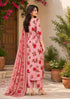 Light Pink Cotton Blend Jaipuri Printed Kurta & Pant With Dupatta