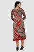 Olive Green Cotton Blend Printed Unstitched Salwar Suit Material