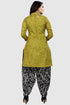 Light Green Cotton Blend Printed Unstitched Salwar Suit Material